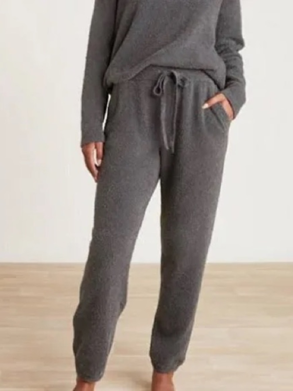 Barefoot Dreams Jogger Pants Smokey Gray Size L